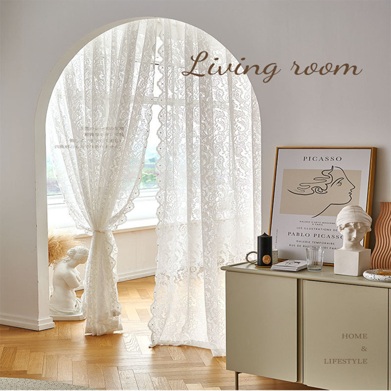 Prabangios karoliukų nėrinių marlės prancūziškos namų tekstilės užuolaidos, užuolaidos miegamajam, storinančioms svetainę, viešbutis, didmeninė prekyba, prieinama kaina