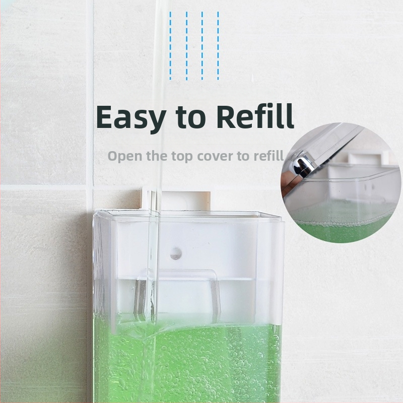 Кутия за дезинфекция на ръце Ruiwo, хотелска подопаковка, стенен хотел, стенен лосион за баня, двуглав подбутиличка, дозатор за сапун, преса