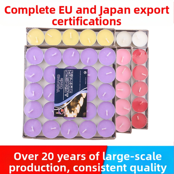 Küünlavabriku partii aroomiteraapia küünal teevaha 1,5-2 tundi 100 väikest küünalt romantiline ettepaneku pihtimus Buddha või