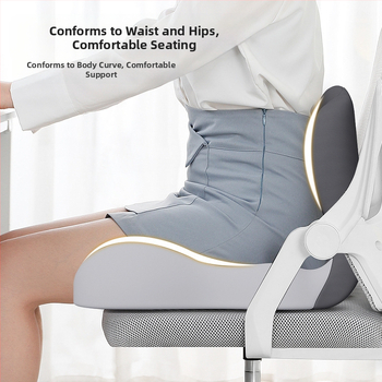 Vientisa sėdynės pagalvėlė ir atlošas iš atminties putų, integruota pagalvėlė, studento biuro kėdės pagalvėlė, juosmens ir sėdmenų pagalvėlė automobiliui