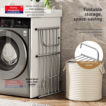 Roostevabast terasest aknast väljatõmmatav riidepuu, augustamata multifunktsionaalne rõdukuivatusrest, riideakna kokkupandav riiul