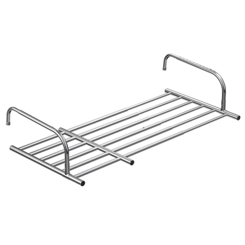 Roostevabast terasest aknast väljatõmmatav riidepuu, augustamata multifunktsionaalne rõdukuivatusrest, riideakna kokkupandav riiul