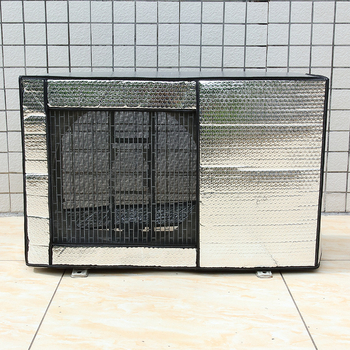 Tarpvalstybinis oro kondicionieriaus išorinio gaubto eksportas, atsparus vandeniui, apsaugantis nuo saulės, šilumos izoliacija, aliuminio folijos batai, netinka oro kondicionieriaus kambario palto gamyklos tiesioginiams pardavimams