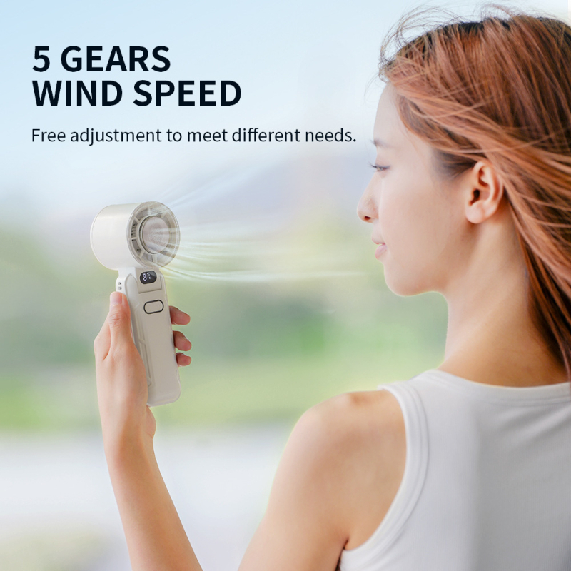 2025 m. naujo modelio didelės spartos nešiojamasis aušinimo ventiliatorius, sulankstomas ledinis vėsus USB kaklo ventiliatorius, biuro darbalaukio aušinimo ventiliatorius