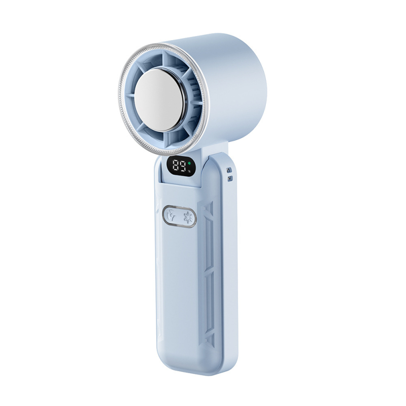 2025 m. naujo modelio didelės spartos nešiojamasis aušinimo ventiliatorius, sulankstomas ledinis vėsus USB kaklo ventiliatorius, biuro darbalaukio aušinimo ventiliatorius