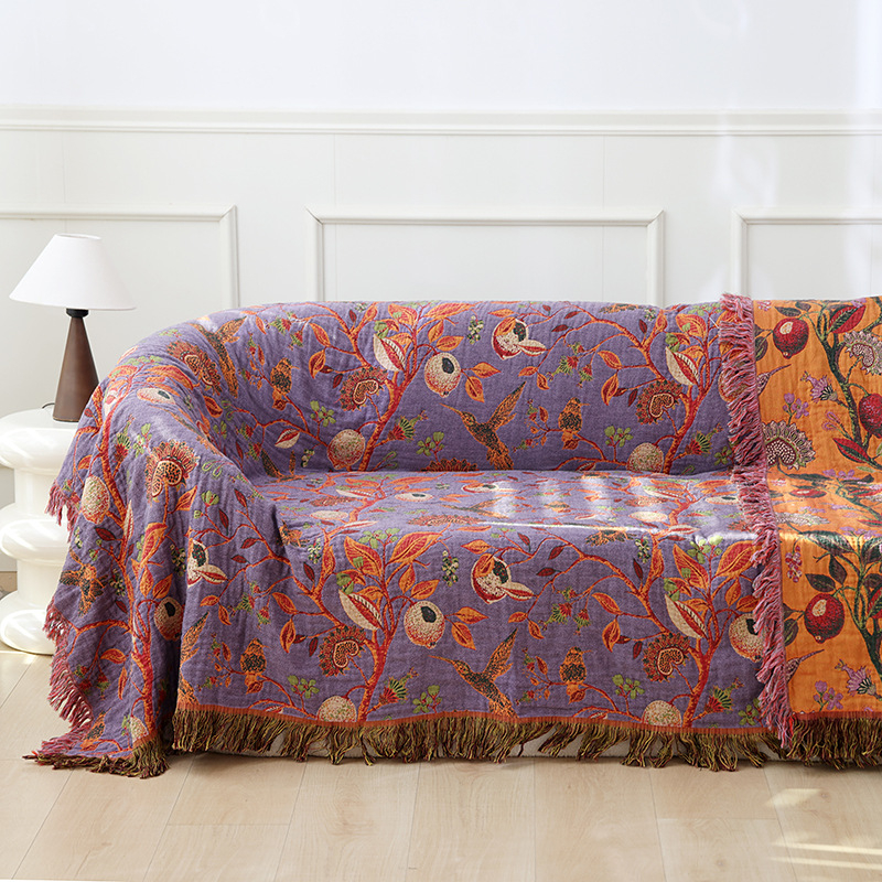 Piiriülene puhtast puuvillast marlirätikust tekk Kahepoolne diivanirätik Suvine õhuke tekk Lõunapausi tekk Suvine lahe tekikate