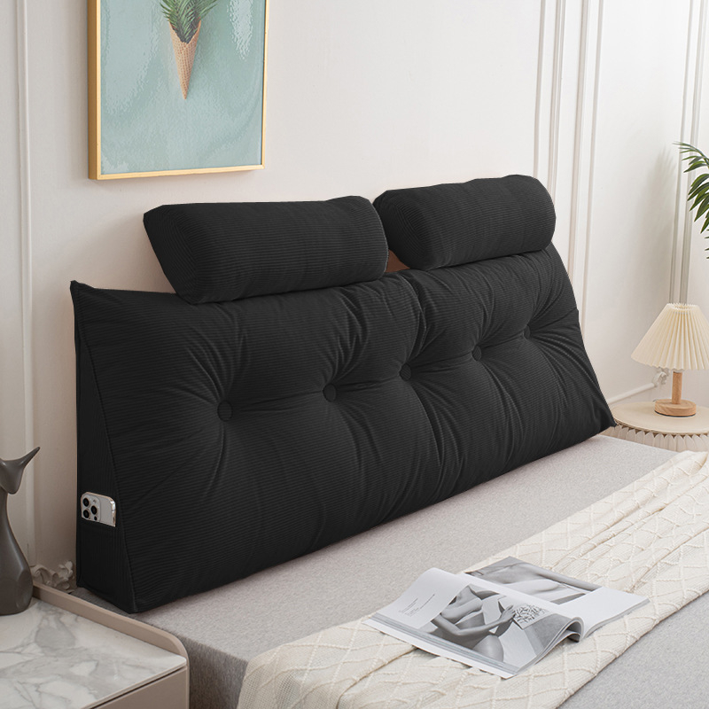 Korduroy Jangtse jõe delta voodiäärne pehme kottpadi magamistoale eemaldatav ja pestav voodi seljatugi ühevärviline triibuline lugemispadi