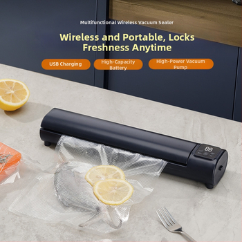 Безжична вакуумна запечатваща машина, машина за опаковане на храни, вакуумна запечатваща машина, малка домакинска машина за пластмасово запечатване, машина за запазване на свежестта, подаръци