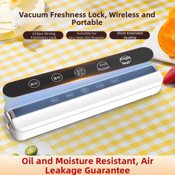 Безжична вакуумна запечатваща машина, машина за опаковане на храни, вакуумна запечатваща машина, малка домакинска машина за пластмасово запечатване, машина за запазване на свежестта, подаръци