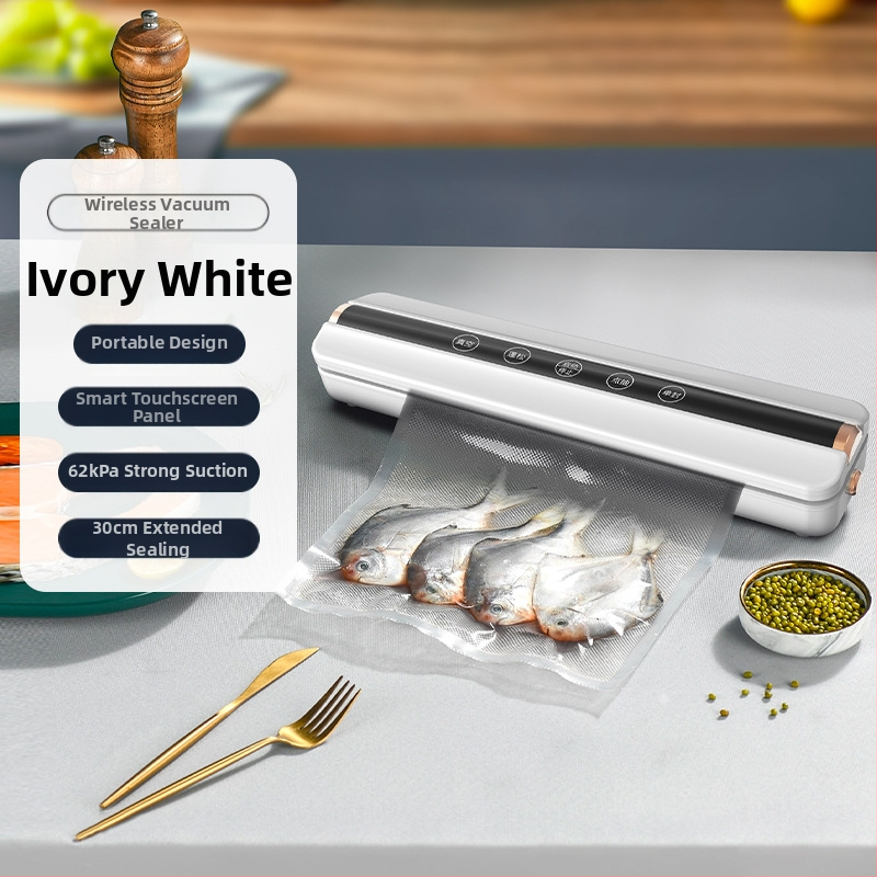 Безжична вакуумна запечатваща машина, машина за опаковане на храни, вакуумна запечатваща машина, малка домакинска машина за пластмасово запечатване, машина за запазване на свежестта, подаръци