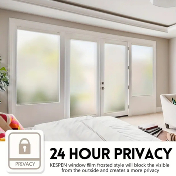 Mattklaaskile, soojusisolatsioon, päikesekaitse, kodukontor, piilumisvastane, liimivaba, elektrostaatiline, väikese rulliga aknakleebis, elektrostaatiline kleebis