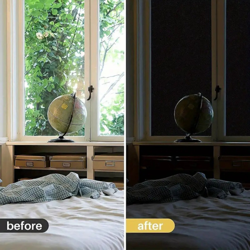 Mattklaaskile, soojusisolatsioon, päikesekaitse, kodukontor, piilumisvastane, liimivaba, elektrostaatiline, väikese rulliga aknakleebis, elektrostaatiline kleebis