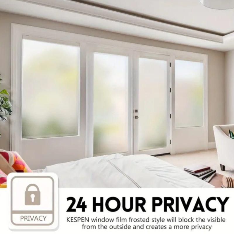 Mattklaaskile, soojusisolatsioon, päikesekaitse, kodukontor, piilumisvastane, liimivaba, elektrostaatiline, väikese rulliga aknakleebis, elektrostaatiline kleebis