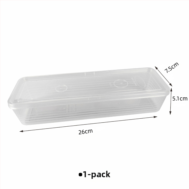 Skalūnų, imbiero, česnako, laiškinių česnakų makaronų laikymo dėžutė Ilga kvadratinė makaronų konservavimo dėžutė Maistinė sandari plastikinė dėžutė