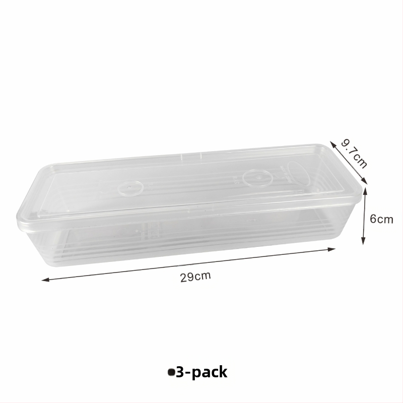 Skalūnų, imbiero, česnako, laiškinių česnakų makaronų laikymo dėžutė Ilga kvadratinė makaronų konservavimo dėžutė Maistinė sandari plastikinė dėžutė