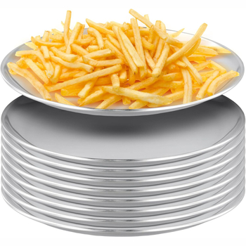 Korejiešu stila nerūsējošā tērauda grila šķīvis, bufetes šķīvis, kaulu spļaušanas šķīvis, āra piknika šķīvis, kempinga šķīvis, apaļa paplāte