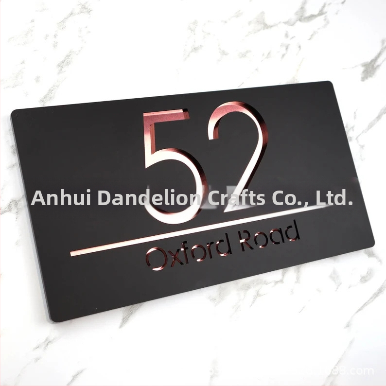 Трансгранична акрилна табела за врата, бърза табела, персонализирана хотелска кутия за нощувка със закуска, частна стая, номерна табела за общност