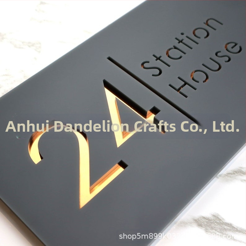 Трансгранична акрилна табела за врата, бърза табела, персонализирана хотелска кутия за нощувка със закуска, частна стая, номерна табела за общност