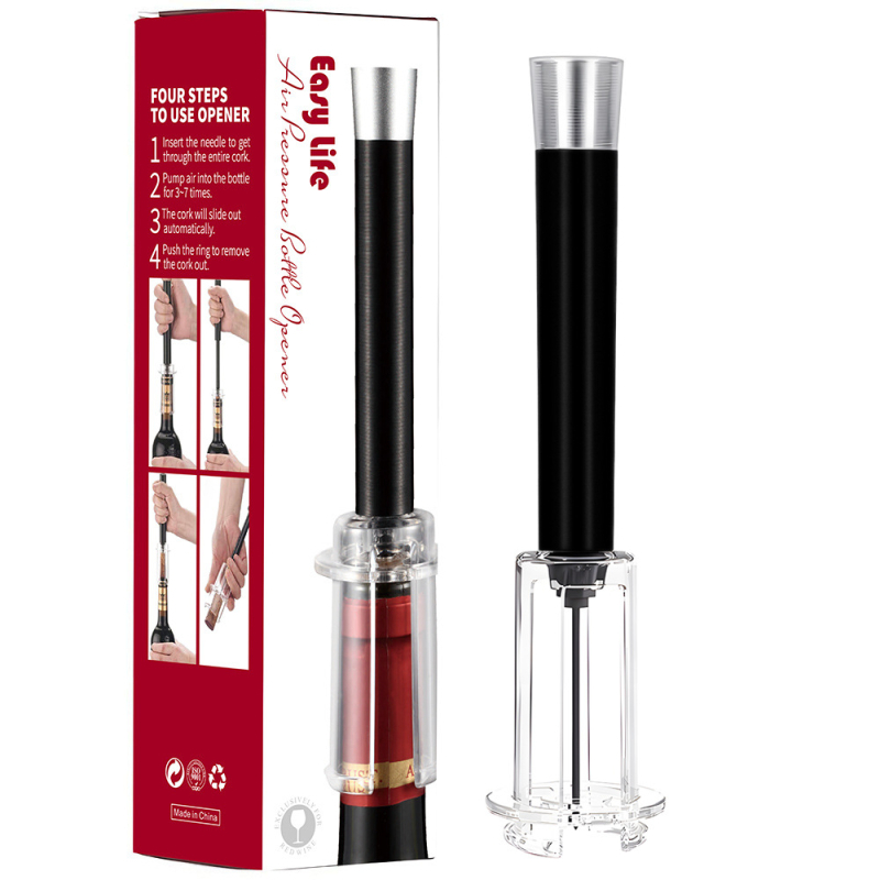 Odijelo za otvaranje boca pod pritiskom preko granice, aluminijska cijev, četverodijelni otvarač za vino, otvor za boce, rezač folije za vino, set za poklon kutiju