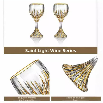 Kerge luksuslik vintage reljeefne nikerdatud punase veini klaas majapidamisklaasist pokaal veiniklaas kõrge värviväärtusega veiniklaasi hulgimüük