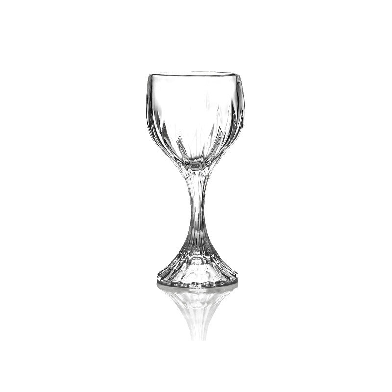 Kerge luksuslik vintage reljeefne nikerdatud punase veini klaas majapidamisklaasist pokaal veiniklaas kõrge värviväärtusega veiniklaasi hulgimüük