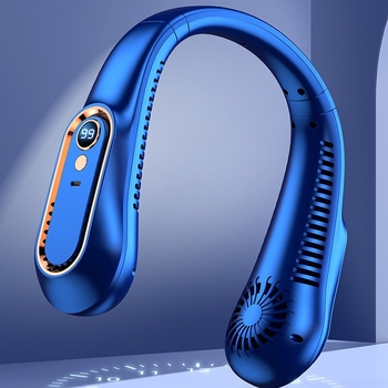 2024 m. naujas pakabinamas kaklo ventiliatorius su USB įkrovimu, nešiojamas, mažas lauko studentų biuro skaitmeninis ekranas, mini