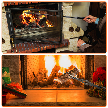 Amazoni kokkupandavad kaminatuletangid tulepulgaga lõkkekamina tuletangide tööriist rauast käepidemega kaminatarvikud tööriistad