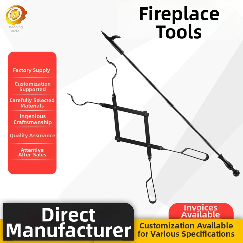 Amazoni kokkupandavad kaminatuletangid tulepulgaga lõkkekamina tuletangide tööriist rauast käepidemega kaminatarvikud tööriistad