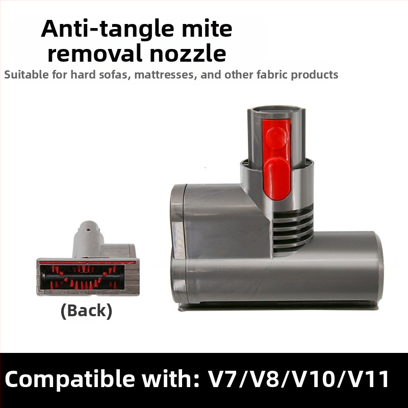 Sobib Dysoni juhtmeta tolmuimeja elektrilise voodi imemispea jaoks V7V8V10V11 majapidamislestade eemaldamise harjapea lisatarvikud