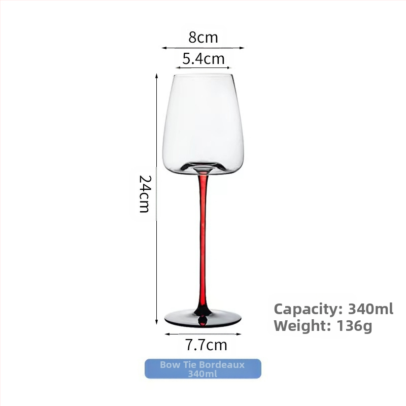 Melna kaklasaite, kristāla sarkanvīna glāze, bordo, liela vēdera mājas komplekts, sarkans stienis, sarkana, augsta, pieejama, grezna, augstas klases krūze