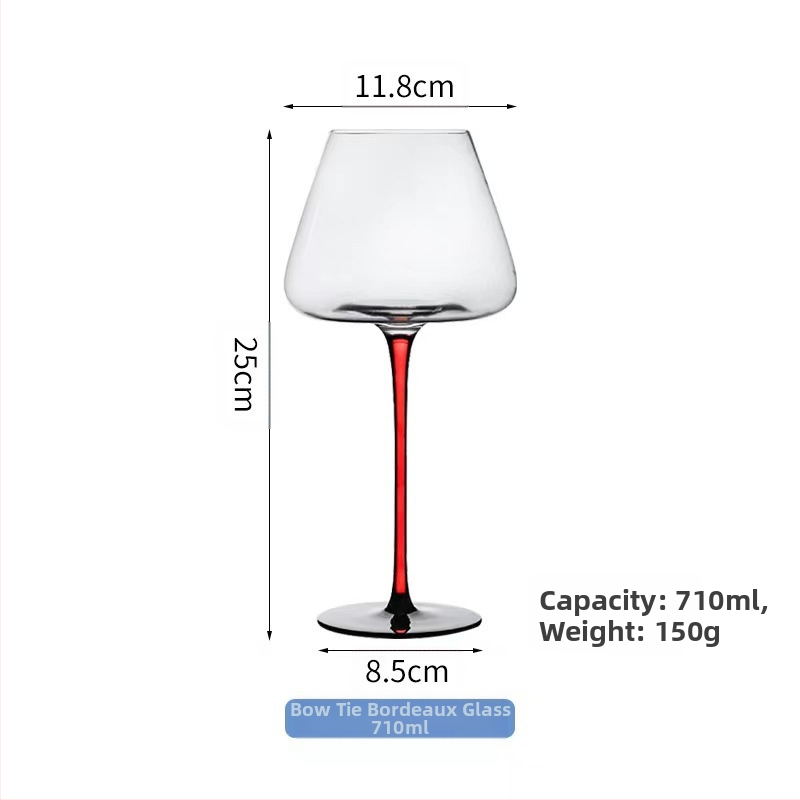 Melna kaklasaite, kristāla sarkanvīna glāze, bordo, liela vēdera mājas komplekts, sarkans stienis, sarkana, augsta, pieejama, grezna, augstas klases krūze