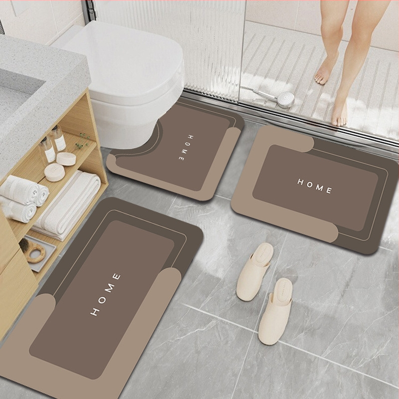 Paprastas diatomų purvo kilimėlis namams, „Nordic“ įėjimo durų kilimėlis, vonios kambario kilimėlis, tualeto kilimėlis, U formos grindų kilimėlis