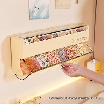 Vaikų plaukų aksesuarų laikymo dėžutė, prie sienos tvirtinama plaukų segtukas, kūdikio mergaitės papuošalai, guminė juosta, plaukų juosta, galvos virvė, separatoriaus dėžutė