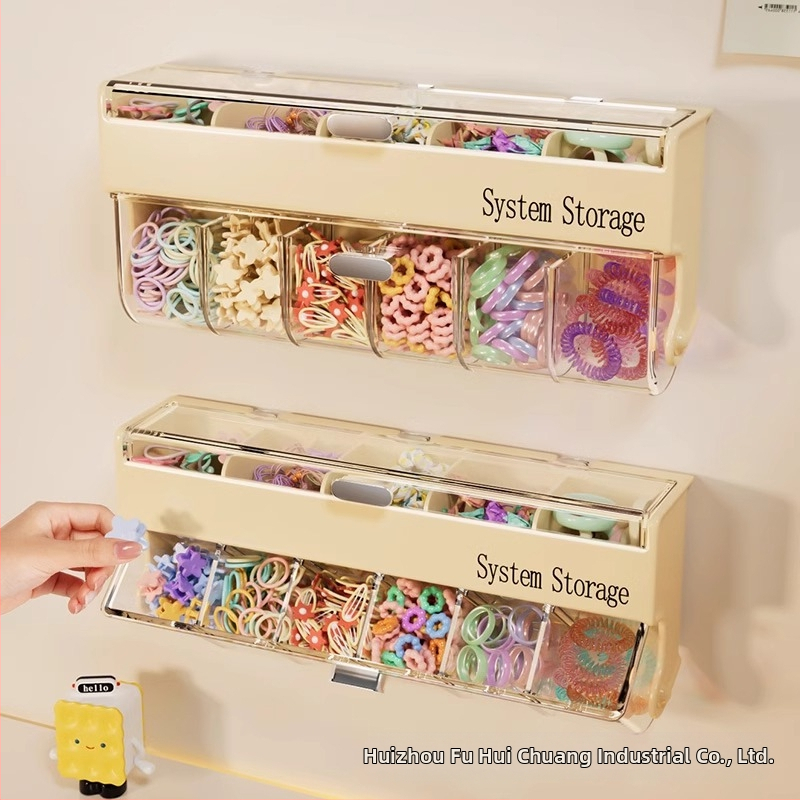 Кутия за съхранение на детски аксесоари за коса, стенна щипка за коса, щипка за бебешки момичешки бижута, ластик за коса, кутия за разделяне на въжета за глава
