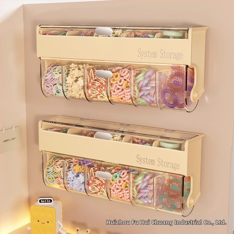 Кутия за съхранение на детски аксесоари за коса, стенна щипка за коса, щипка за бебешки момичешки бижута, ластик за коса, кутия за разделяне на въжета за глава