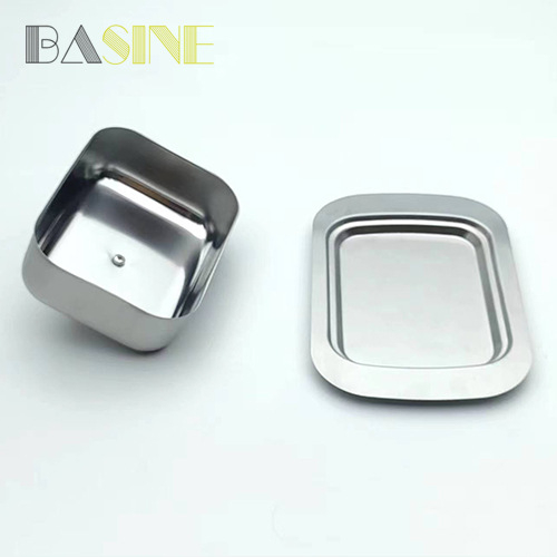 Tiesioginio tiekimo iš gamyklos sūrio indelis Nerūdijančio plieno sviestinė Sviesto lėkštė su nerūdijančio plieno dangčiu Sviestinė indelis šviežumui išlaikyti