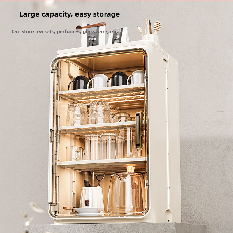 Прахоустойчива поставка за съхранение на чаши, настолна поставка за чаша за чай, поставка за чаша за вода, кутия за съхранение на чай, поставка за чаша за кафе, сушилня за чаши