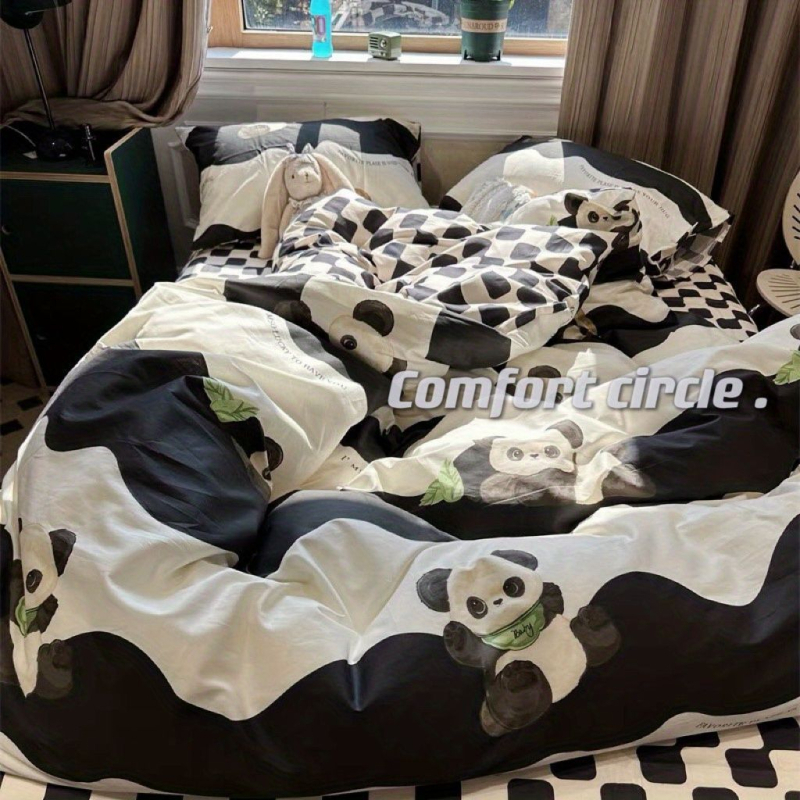 Korėjietiško stiliaus modernus paprastas keturių dalių patalynės komplektas, patobulintas nišinis antklodės užvalkalas, studentų bendrabučio trijų dalių komplektas