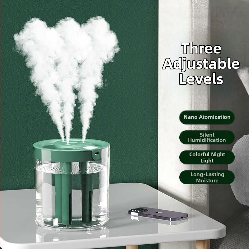 Овлажнител за домашен безшумен климатик за спалня с тежка мъгла, овлажнител за пречистване, преносим уред за ароматерапия, малка спалня