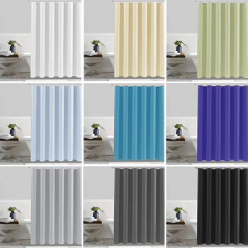 Tehase otsetarne Yunyangist paksendatud veekindlast tavalisest vannitoa polüesterdušikardinast konksuga raskusega pliirippuga.