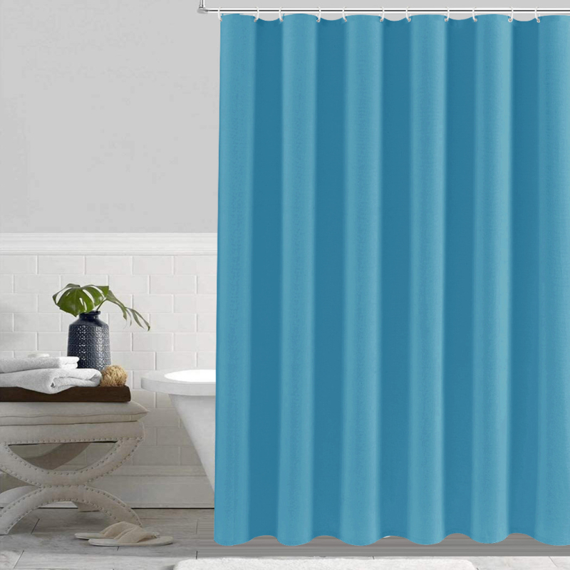 Tehase otsetarne Yunyangist paksendatud veekindlast tavalisest vannitoa polüesterdušikardinast konksuga raskusega pliirippuga.