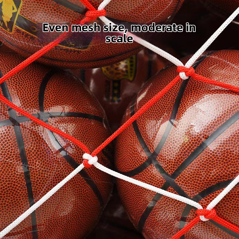 Фабрика на едро с голям джоб за топка, голяма мрежа за футбол и баскетбол, преносима чанта за съхранение с голям капацитет, преносима чанта за топка