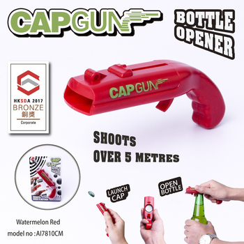 ΠΙΣΤΟΛΙ ΜΕ ΚΑΠΑΚΙ Ανοιχτήρι μπουκαλιών με χειροκίνητη εκτόξευση, Shake Tone, Ίδιος ήχος, ανοιχτήρι κρασιού, εκτοξευτής μπύρας, ανοιχτήρι μπουκαλιών, παιχνίδι