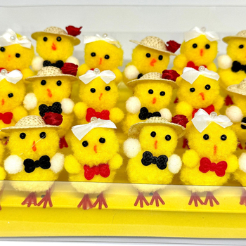 на склад Великденска сватбена рокля за пилета Чифт пилета Великденски памучни пилета Великденска украса Детски играчки