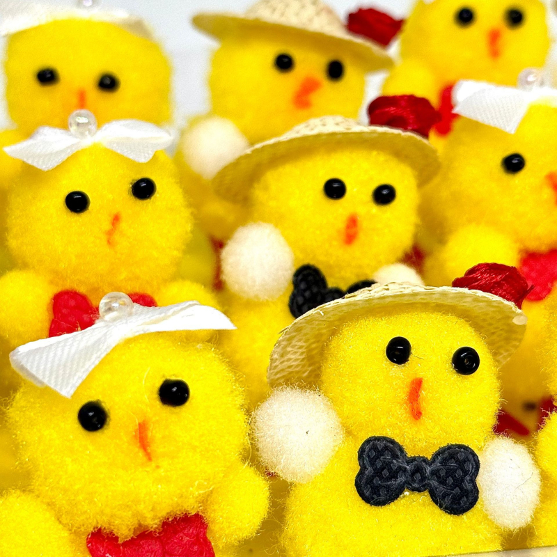 на склад Великденска сватбена рокля за пилета Чифт пилета Великденски памучни пилета Великденска украса Детски играчки