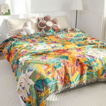 Nauja spausdinta „Four Seasons“ universali sėdynės pagalvėlė, neslystanti sofos pagalvėlė, paprastas dulkėms atsparus atlošo rankšluosčio užvalkalas, padidinta daugiafunkcinė antklodė