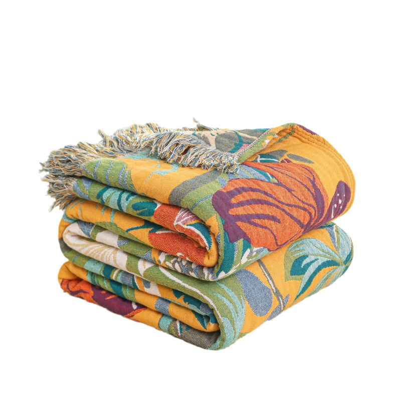 Nauja spausdinta „Four Seasons“ universali sėdynės pagalvėlė, neslystanti sofos pagalvėlė, paprastas dulkėms atsparus atlošo rankšluosčio užvalkalas, padidinta daugiafunkcinė antklodė