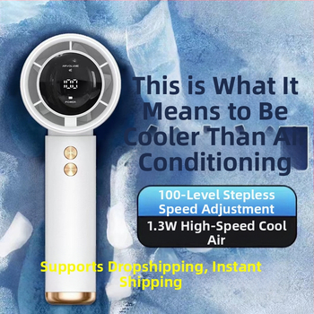 100 greičių N68 nešiojamasis ventiliatorius su USB, mini nešiojamas, įkraunamas turbininis, mažas, stalinis, mažas, elektrinis, įkraunamas