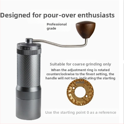 Χειροκίνητος μύλος καφέ Χειροκίνητος μύλος καφέ Μύλος καφέ σε κόκκους Διασυνοριακός μύλος εξωτερικής ρύθμισης Μικρός εξωτερικός χονδρικός