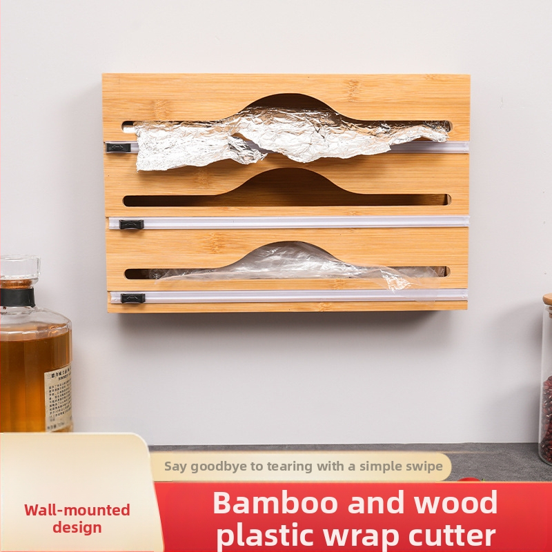 Seinale kinnitatav puidust hoiukast, köögikilega hoiukast peidetud lõikuriga